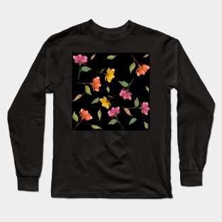 Watercolor Flowers Long Sleeve T-Shirt